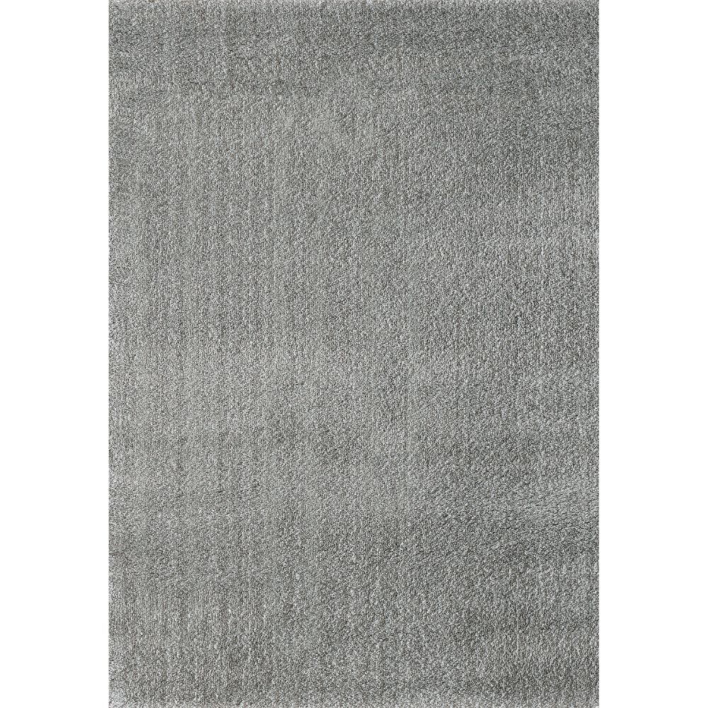 Dynamic Rugs 5900-901 Silky Shag 5.3 Ft. X 7.7 Ft. Rectangle Rug in Silver